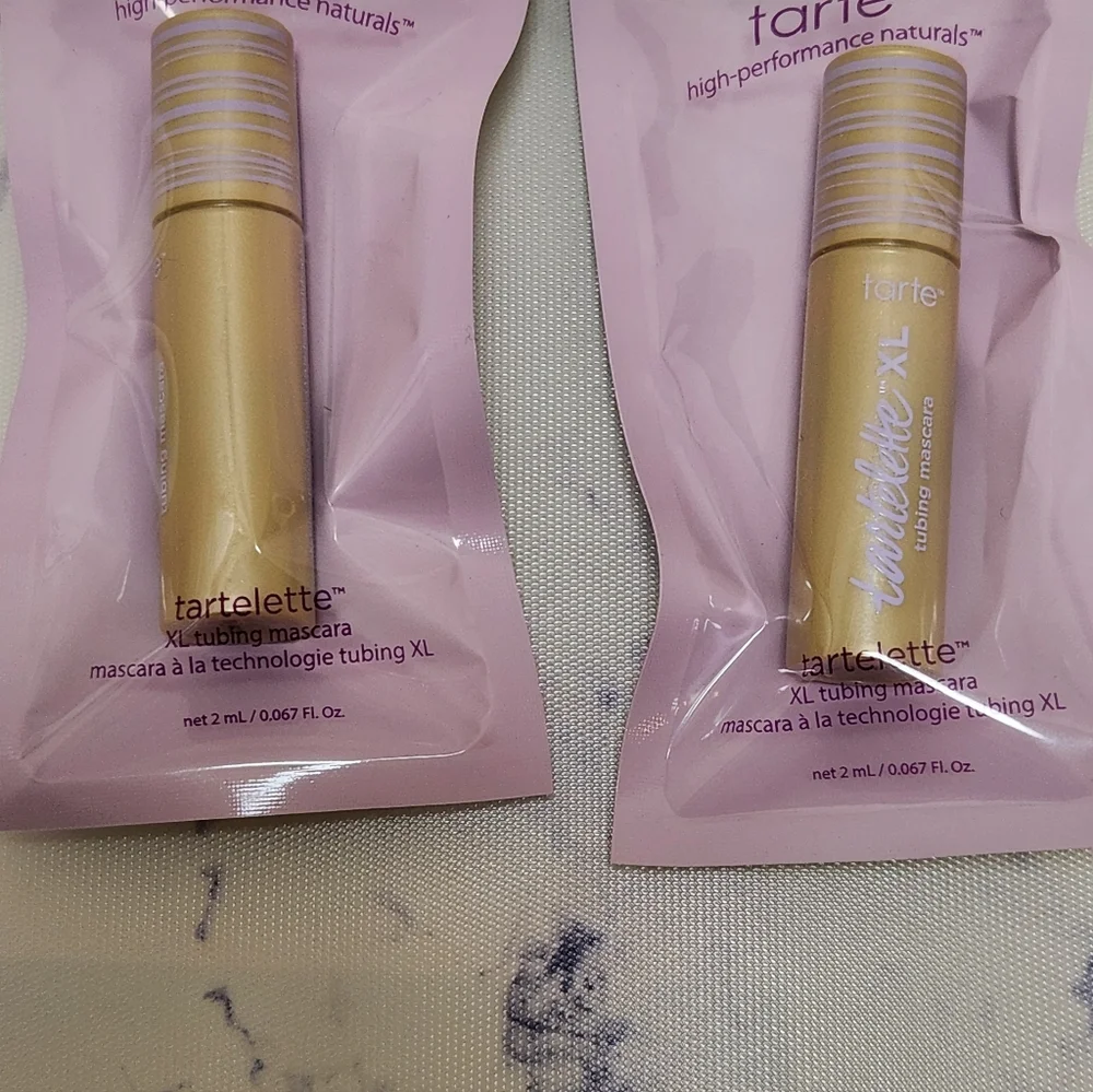 2 Tarte Tartelette XL Tubing Mascara Mini Travel Size .067 Oz